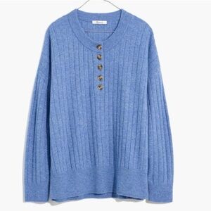 Madewell Wide Ribbed Wool Alpaca Blend Sweater